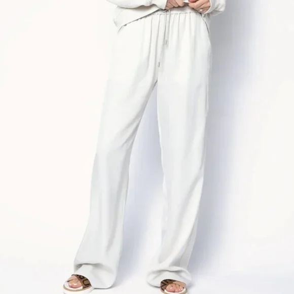 ATM Viscose Twill Pull-On Pant in Gesso (NWT)